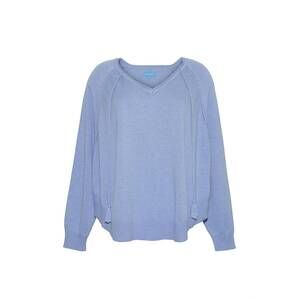 NEW BURGESS SWEATERS women's tess poncho in blueberry